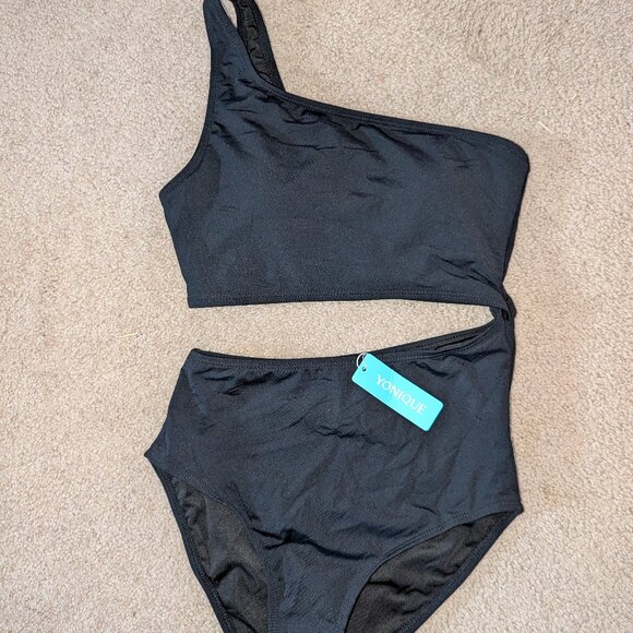 Yonique Other - Yonique, sexy black one piece swimsuit, sz XS. NWT!